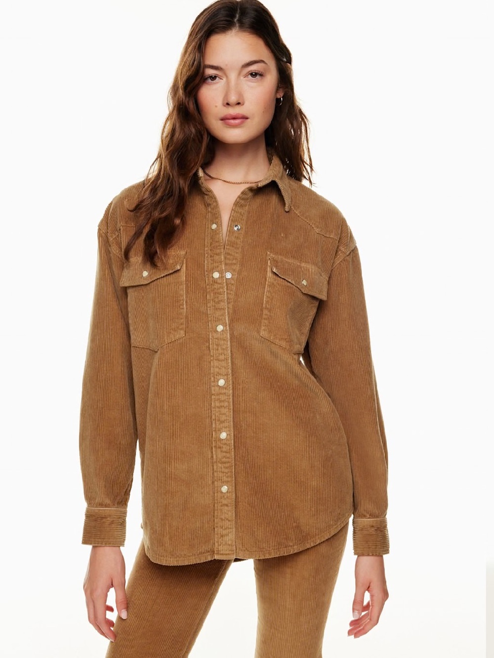 Denim Forum corduroy western shirt size 3